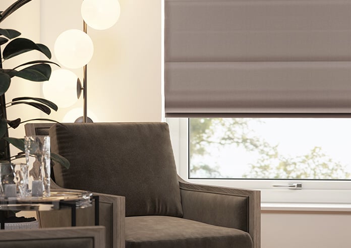 Lyra, Cedar - Motorised Roman Blind - Image 5
